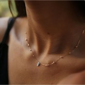 Resim Top Top Markiz Mine Göz Kolye 