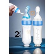 Resim AyrStore Kaşıklı Bebek Mama Besleyici Silikon Littloo 2 Adet 