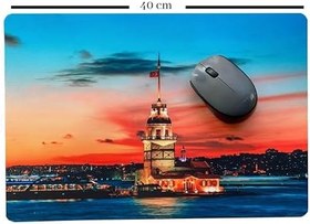 Resim İstanbul Kız Kulesi Baskılı Mouse Pad (28x40 cm) 