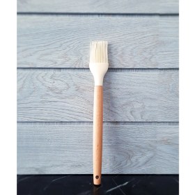 Resim Krommet Bambu Saplı Silikon Yumurta Fırçası 