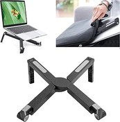 Resim Vbestlife Katlanabilir Tablet Notebook Standı, Dizüstü Bilgisayar Desteği Taban Tutucu Ayarlanabilir Braket, 17 inç (siyah) altında dizüstü bilgisayarlar ve tabletler için 