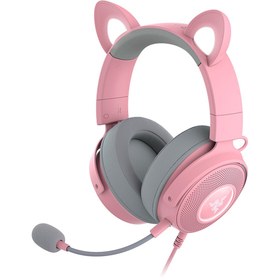 Resim RAZER Kraken Hello Kitty V2 Pro Oyuncu Kulaklığı 