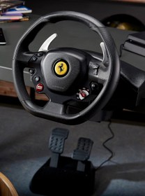 Resim T80 RW Ferrari 488 GTB Direksiyon Seti PS4 PS5 PC - Black 
