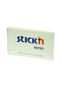 Resim Hopax Stickn 76X127 100 Yaprak Yapışkanlı Not Kağıdı Sarı 
