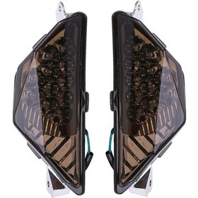 Resim Lemestar Kawasaki Ninja 250/300/400 2013-2021 İçin Led Sinyal Lambaları - Plastik Kasa Kahverengi Renkli 1 Çift 