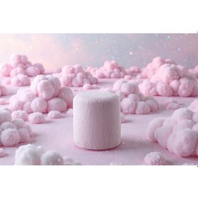 Resim Teddy Düz Puff - Yuvarlak Puf Makyaj Masası Pufu - Dekoratif Ayak Uzatma Pufu Pembe 