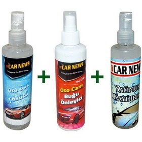 Resim Car News Buz Çözücü - Buğu Önleyici Ve Yağmur Kaydırıcı Set 