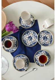 Resim Keramikwave Flow Stackable Çay Takımı 12 Parça 6 Kişilik 22750-51 Çok Renkli 