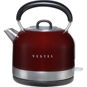 Resim Vestel Retro 1.7 lt Su Isıtıcı Bordo 