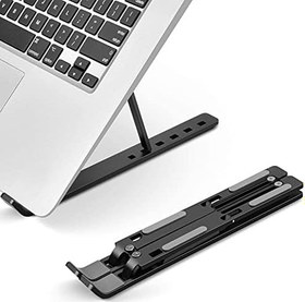 Resim MT662 7 Kademeli Ayarlı Katlanabilir Laptop Tablet Standı Siyah 
