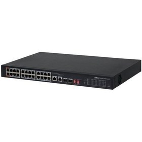 Resim Dahua Pfs3226-24et-240 24 Port Megabit 24 Port Poe 240w +2 Port Combo Sfp Rack Mount Switch 