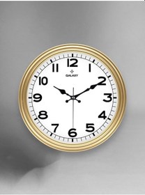 Resim Galaxy 200-a Klasik Kadran Gold Renk Sessiz Akar 30 Cm Duvar Saati Altın 