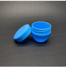 Resim 20 Ml Kapaklı Mavi Krem Kavanozu , 20 Cc Minik Pomat Kutusu , Mini Krem Kutusu X 10 Adet 