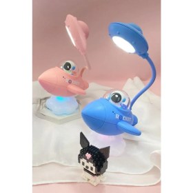 Resim Irk Lemoon Uçaklı Astronot Gece Masa Lambası | Çocuk Masa Işığı 