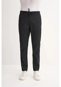 Resim Cazador Jogger Denim Pantolon Düz Paça Beli Bağcıklı 811 Siyah 