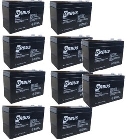 Resim ORBUS 12V 9Ah AGM (UPS GÜÇ KAYNAĞI AKÜSÜ) 10'LU PAKET 