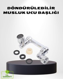 Resim Skygo 1080° Dönebilen Musluk Ucu – Su Tasarruflu, Esnek ve 360° Çift Eksenli Başlık 