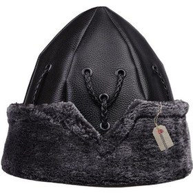 Resim Börk, Kalpak, Geleneksel Kayı Alp Şapkası, Siyah - 2011 Diğer 