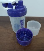 Resim Sızdırmaz Ve Ve Vidalı Kapaklı Plastik Shaker Sefaf Mor 