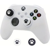 Resim Cloud011 Xbox Series X/s Kumanda İçin Beyaz Yumuşak Kedi Pati Tutma Kılıfı 