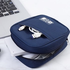 Resim Taşınabilir Su Geçirmez Dijital Organizatör Çantası - Kablo, Kulaklık, USB & Power Bank Saklama Kılıfı, Ev Düzeni için Saklama Kutuları 