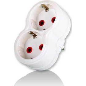 Resim Markafox Papatya Model Topraklı Golyat Grup Fiş-Priz 101-02P- 2li 1410 