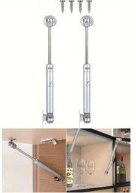 Resim Yayke 2 Adet Dolap Kapak Pistonu Mutfak Dolabı Kapağı Gazlı Amortisörlü Piston 100n / 25cm - Gri Renk 