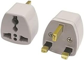 Resim Laptop İle Uyumlu Ingiliz Ingiltere Elektrik Priz Fiş Çevirici Dönüştürücü Adaptör Aparat Dönüştürücü (BEYAZ) 