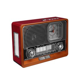 Resim Mikado Dekoratif Ahşap Bluetooth Destekli Klasik Radyo 