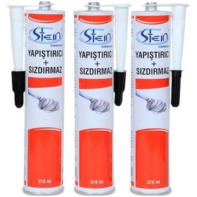 Resim Stein Pu 50 Adhesive - Poliüretan Mastik 12 Adet 310 Ml Siyah Siyah 