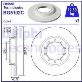 Resim Delphı Bg5102c - Arka Fren Aynası Transıt V347 2.2 06 11 Cıft Te 