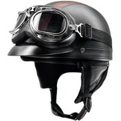 Resim Devils Eye Yarım Kask Yüksek Yoğunluklu Tek Beden 55 - 62 Cm. Pk46o9 Siyah - Kahverengi 