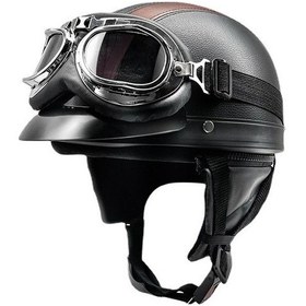 Resim Devils Eye Yarım Kask Yüksek Yoğunluklu Tek Beden 55 - 62 Cm. Pk46o9 Siyah - Kahverengi 