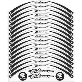 Resim Bajaj Pulsar 200 Ns Jant Şeridi Beyaz-Siyah 