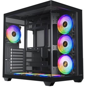 Resim James Donkey Stark S801 7xargb Temperli Cam 650w 80+ Bronze Atx Siyah Gaming Oyuncu Kasa 