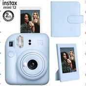 Resim Fujifilm Instax Mini 12 Beyaz Fotoğraf Makinesi Çerçeve ve 64'lü Kare Albüm Seti Fujifilm