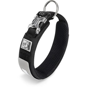 Resim Cordura Kumaşlı, Mesh Siyah Boyun Tasması - M 