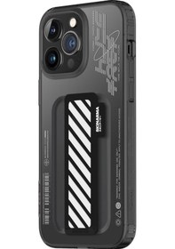 Resim İphone 14 Pro Uyumlu Kılıf Skinarma Şeffaf Desenli Kaze Kapak 