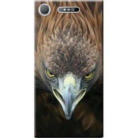 Resim Ceppare Sony Xperia Xz1 Kılıf G8341 Desen Baskılı Silikon Kapak Kartal STK:483 