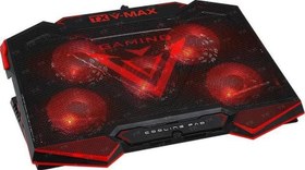 Resim acnbvmax V-Max 5X Led'Li Fan,Yükseklik Ayar,2X Usb Hub'Lı, 11"-17" Fan Kont, Notebook Soğutucu TX