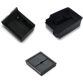 Resim Dashanshop Tesla Model 3 2017-2023 Ve Model Y 2021-2024 İçin Siyah Merkez Konsol Depolama Kutusu 