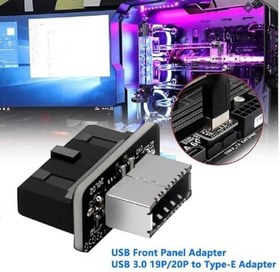 Resim Type-E To USB 3.0 19 PIN Anakart Dişi Erkek Çevirici Dönüştürücü Adaptör 5209 