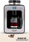 Resim My Coffee Wake Up Dijital Zaman Ayarlı 2 in 1 Öğütücülü Filtre Kahve Makinesi 