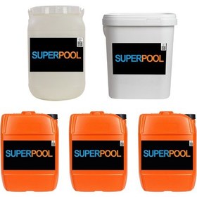 Resim Superpool 5'li Havuz Bakım Kimyasal Seti 25 Kg 