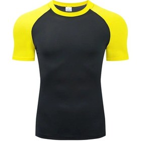 Resim Snapbuy Erkekler Uv Koruyucu Rashguard Sörf Mayo - Denizanası Önleyici Kısa Kollu Yüzme Üstü Chınablack Black 