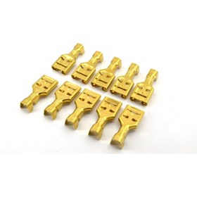 Resim TKS 10 Adet 9,5 mm Dişi Fiş Tırnaksız Terminal Kablo Ucu 
