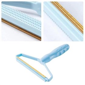 Resim Çift Taraflı Elbise Kazak Plastik Kumaş Tüy Alma Ve Tiftik Temizleyici Toplayıcı Taşınabilir 