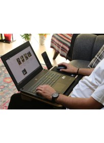 Resim Hype Store Axolotl Telefon ve Tablet Bölmeli Minderli Laptop Sehpası Notebook Bilgisayar Çalışma Masası, Antik 