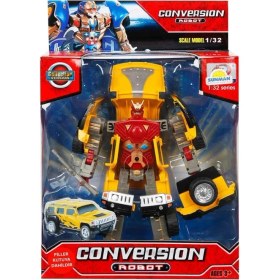 Resim Enco Store 1:32 Sesli ve Işıklı Dönüşebilen Robot 