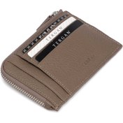 Resim Bej Deri Unisex Kredi Kartlık - S1KK00000265-B73 